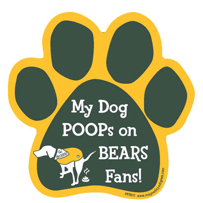  Football Rival Paw Shaped Magnets