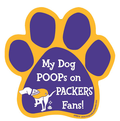  Football Rival Paw Shaped Magnets