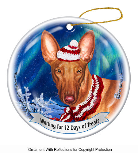 Pharaoh Hound 12 Days of Treats Ornament