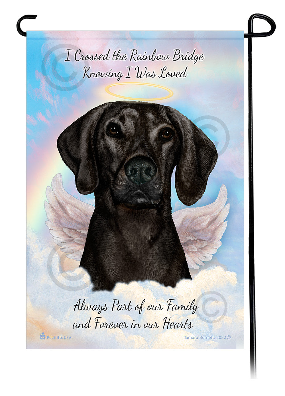 Plott Hound Memorial Garden Flags