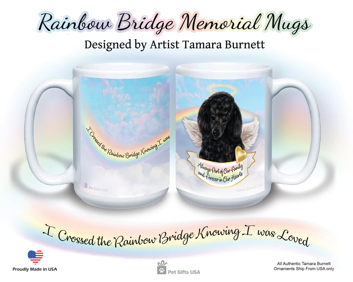 Poodle Black Memorial Mug 15 oz