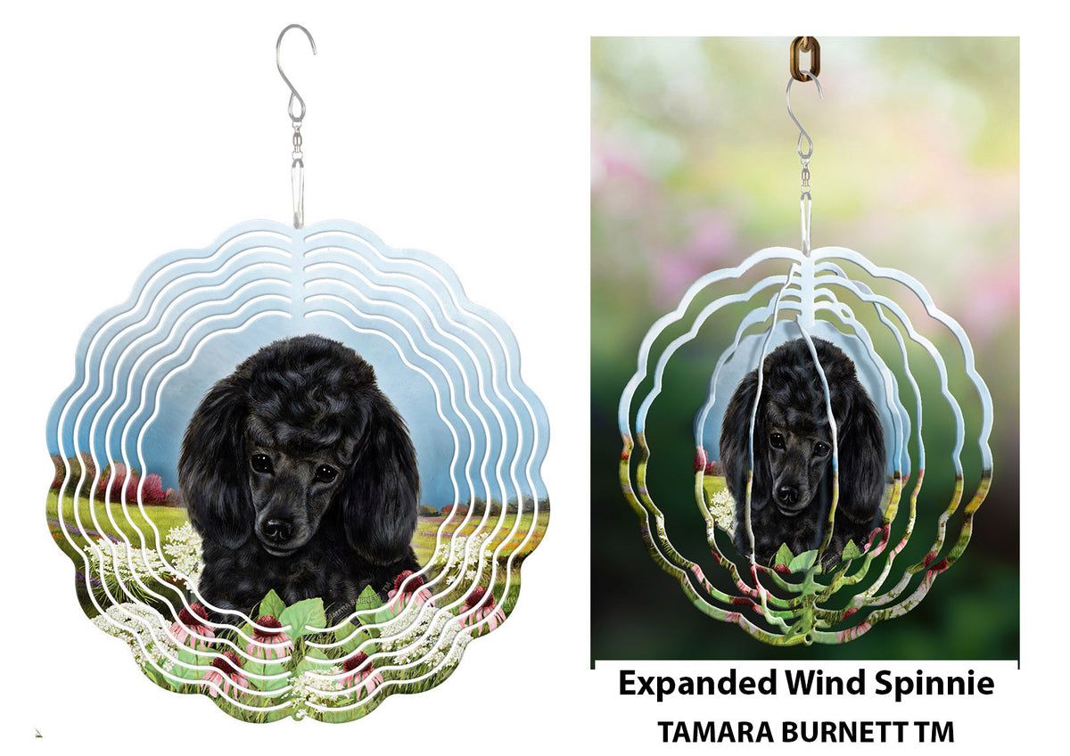 Poodle Black Wind Spinner