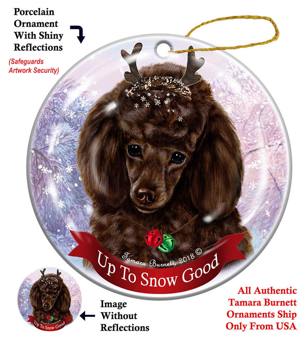 Poodle Chocolate Ornament