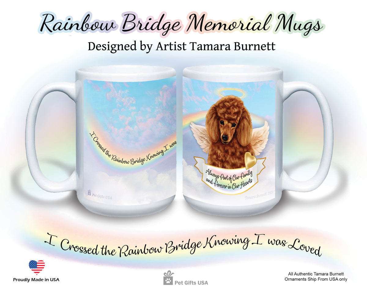 Poodle Red Memorial Mug 15 oz