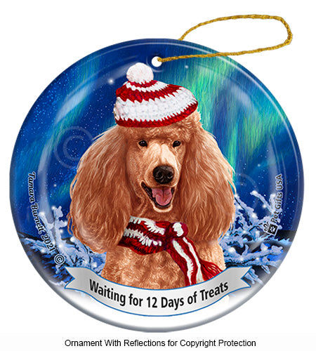 Poodle Standard Apricot Ornament