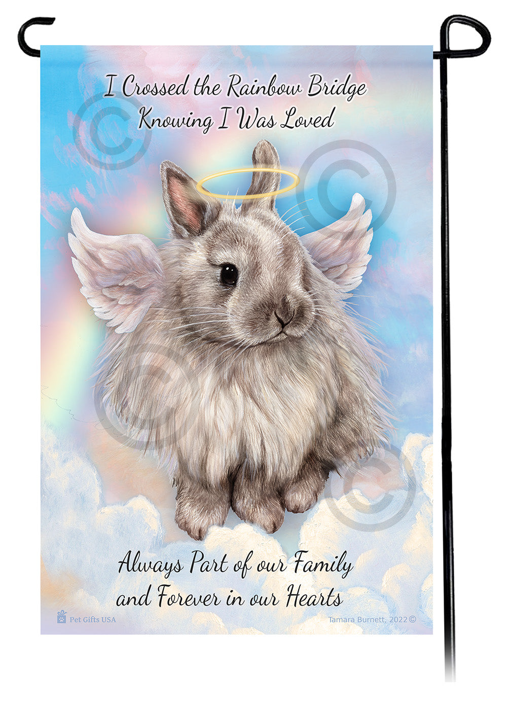Jersey Wooley Rabbit Memorial Garden Flags