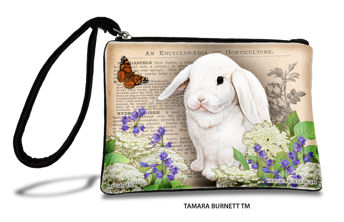 Mini Lop Rabbit White Zippees Pet Pouch