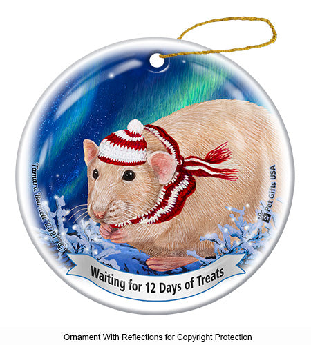 Fancy Rat 12 Days of Treats Ornament