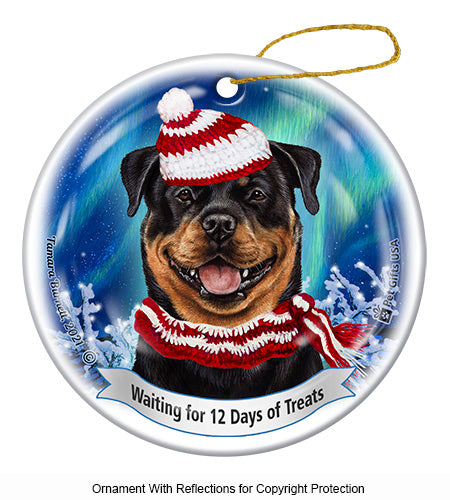 Rottweiler 12 Days of Treats Ornament