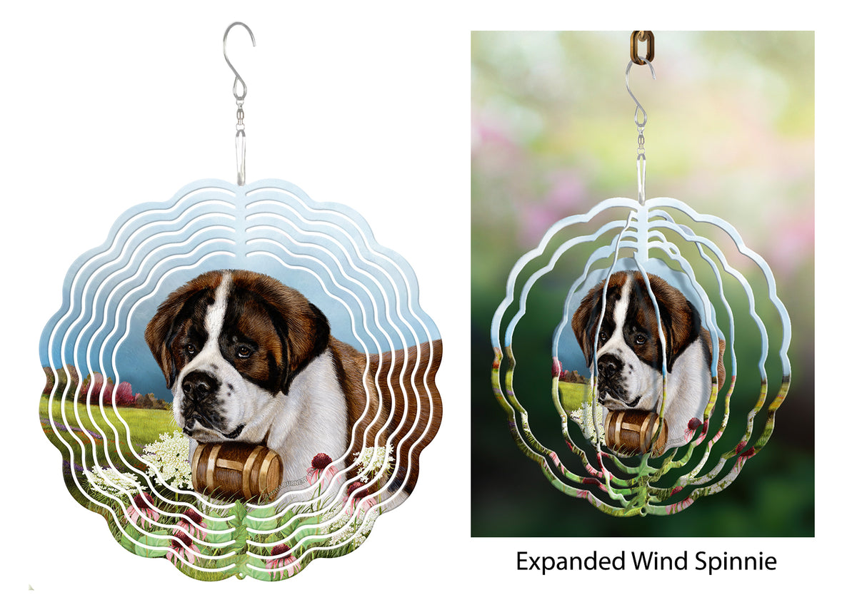 Saint Bernard Wind Spinner