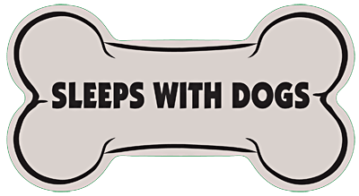 Bone Shaped Stuck On Pedigree Sticker