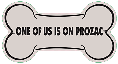 Bone Shaped Stuck On Pedigree Sticker