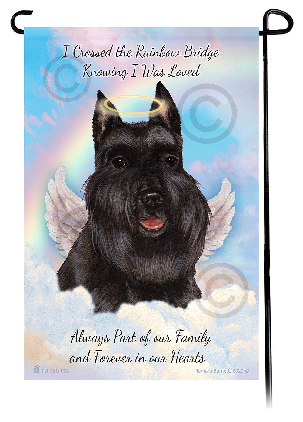 Schnauzer Memorial Garden Flags