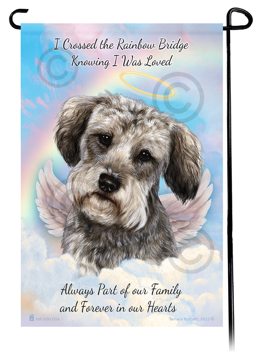 Schnoodle Memorial Garden Flags