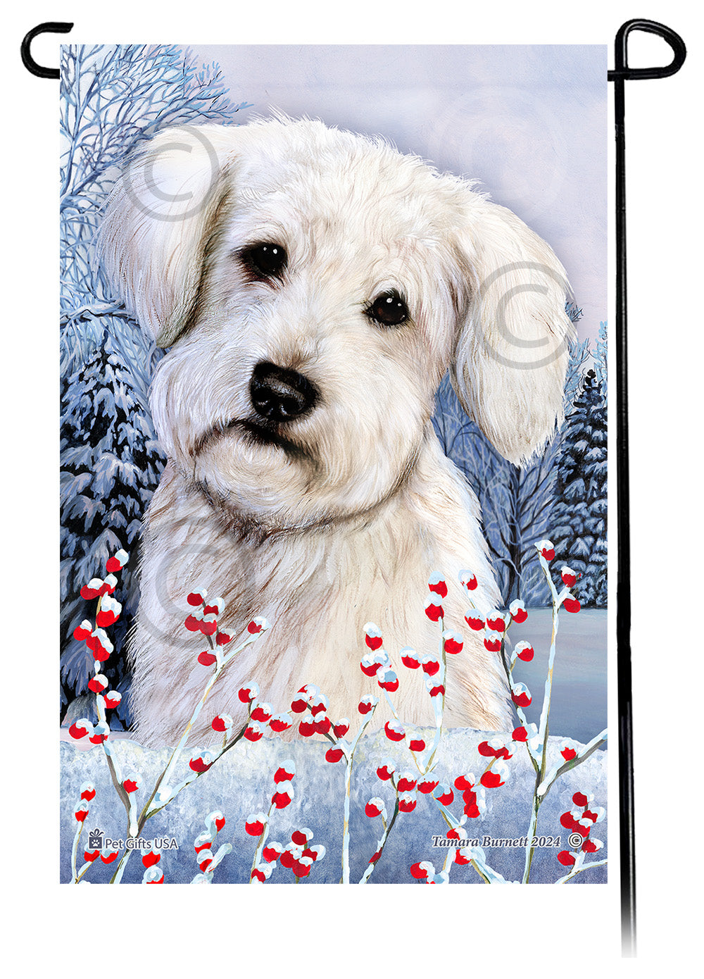Schnoodle Winterberries - Garden Flag