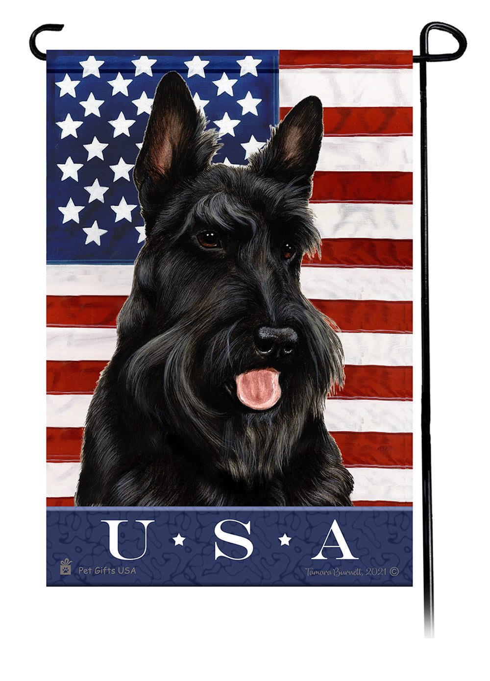 Scottish Terrier True Blue Garden Flags