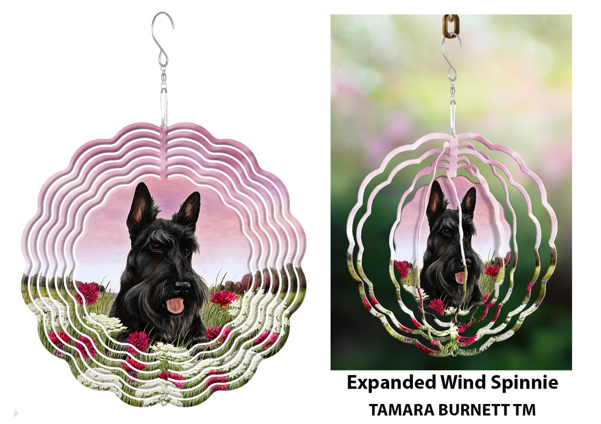 Scottish Terrier Black Wind Spinner