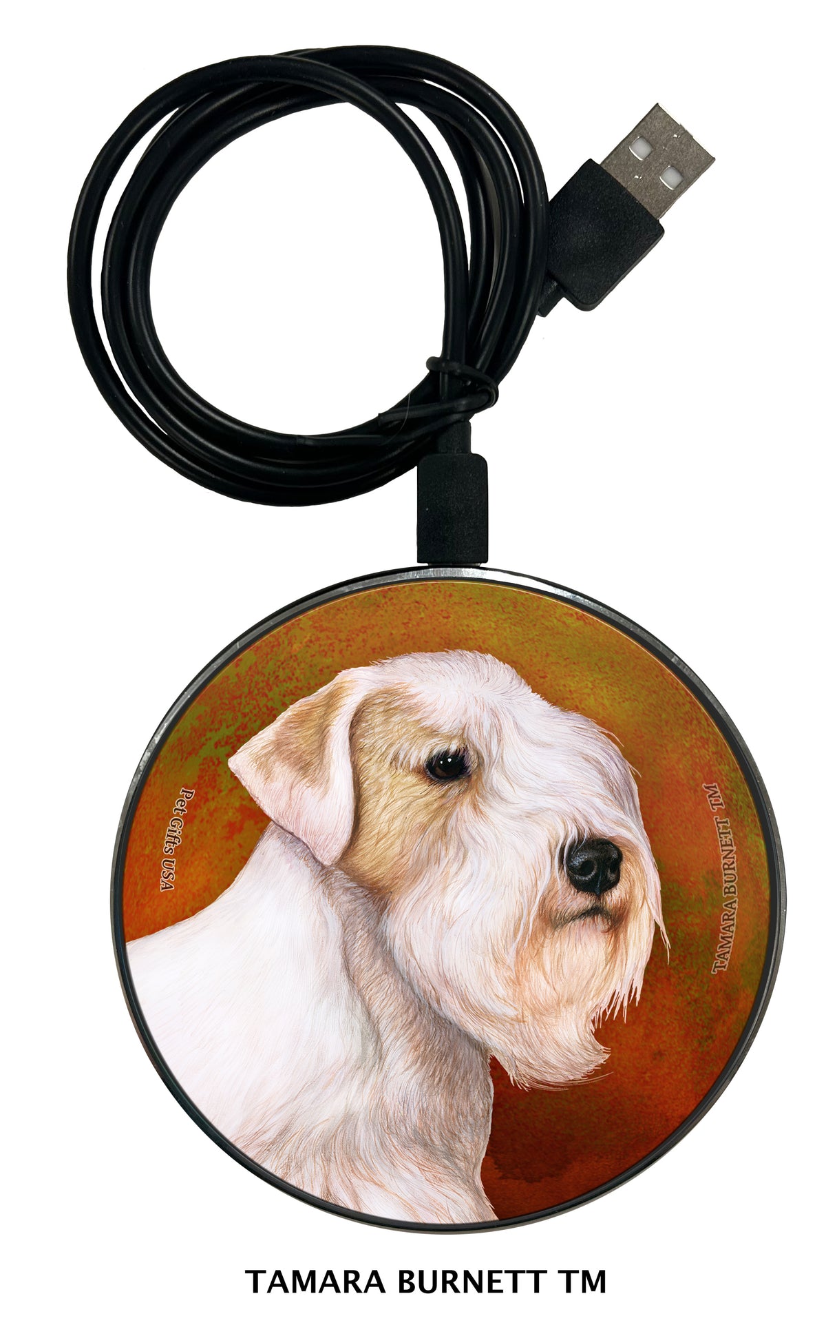 Sealyham Terrier Lemon and White Zoomies Wireless Charger