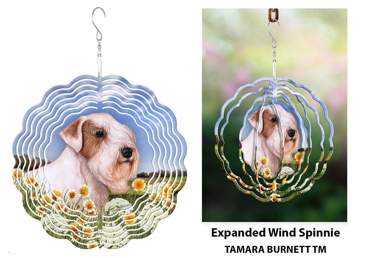 Sealyham Terrier Tan and White Wind Spinner