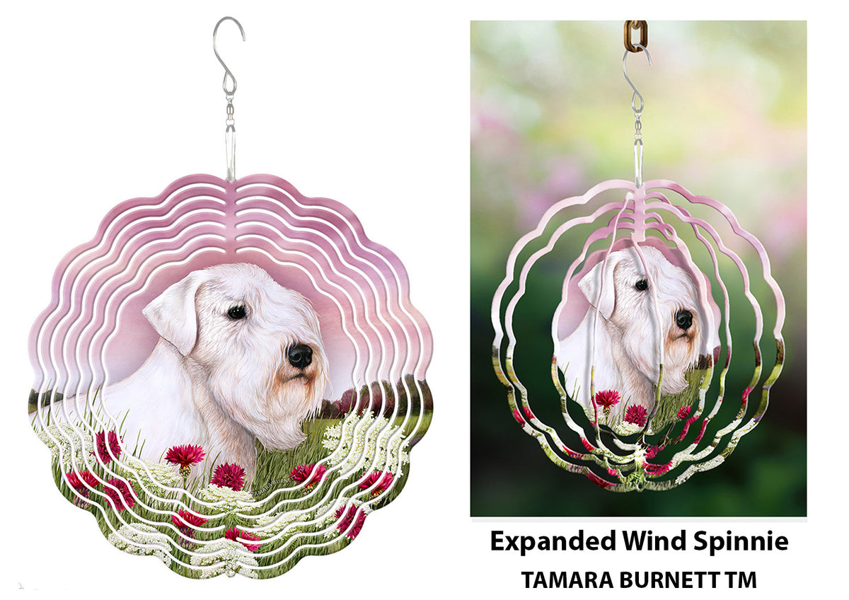 Sealyham Terrier White Wind Spinner