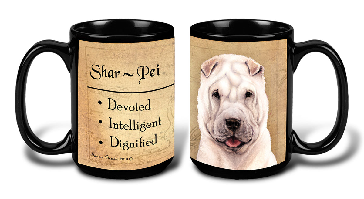 Shar Pei White - My Faithful Friends Mug 15 oz