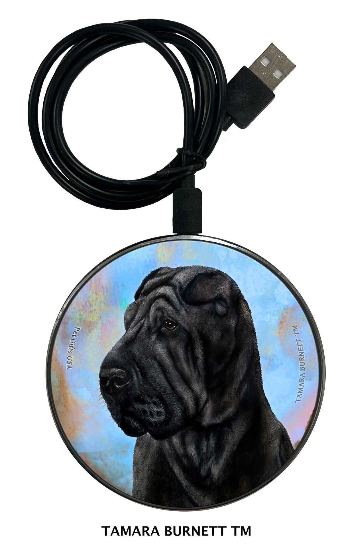 Shar Pei Black Style 2 Zoomies Wireless Charger