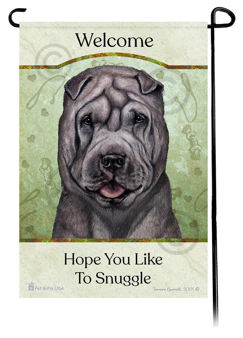Shar Pei Hope You Like To Snuggle - Garden Flag