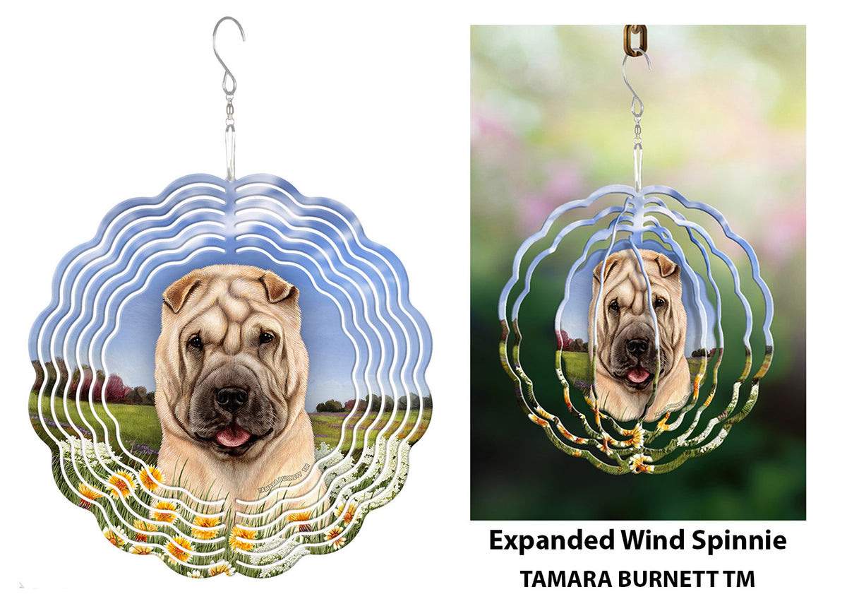 Shar Pei Cream Wind Spinner