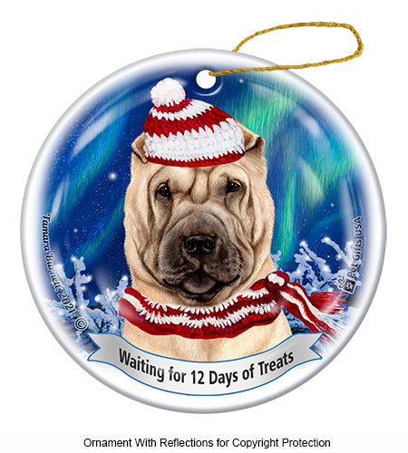 Shar Pei Cream Ornament
