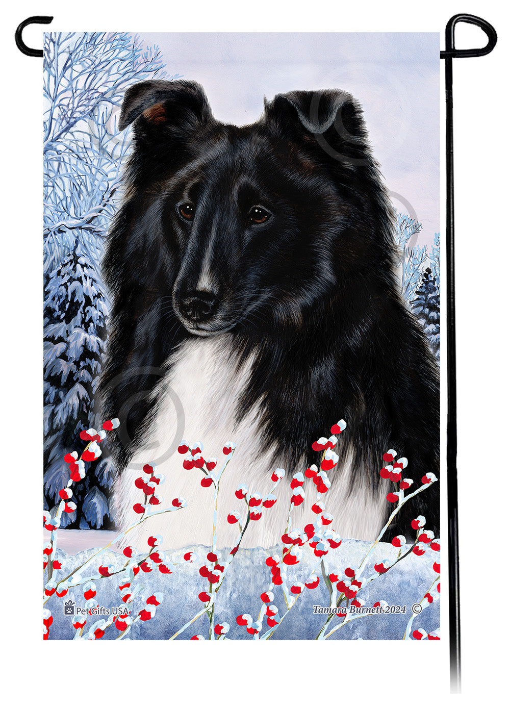  Winterberries Garden Flags
