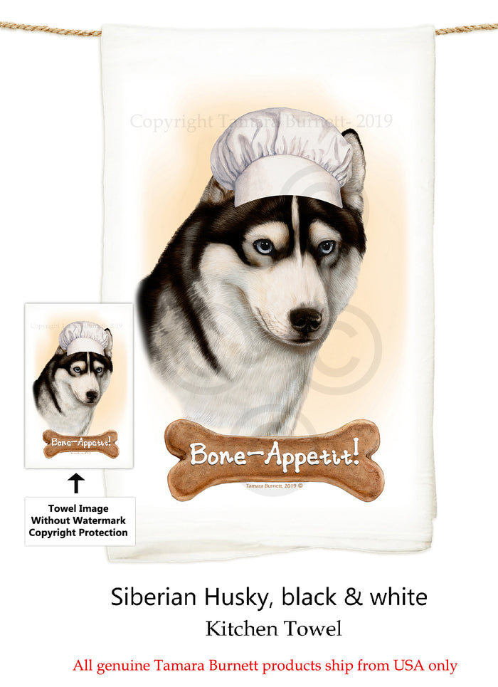Siberian Husky - Flour Sack Towel