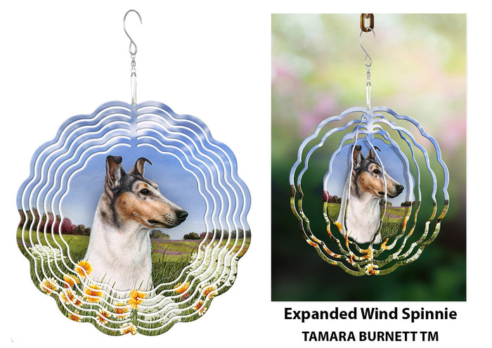 Smooth Collie Blue Merle Wind Spinner
