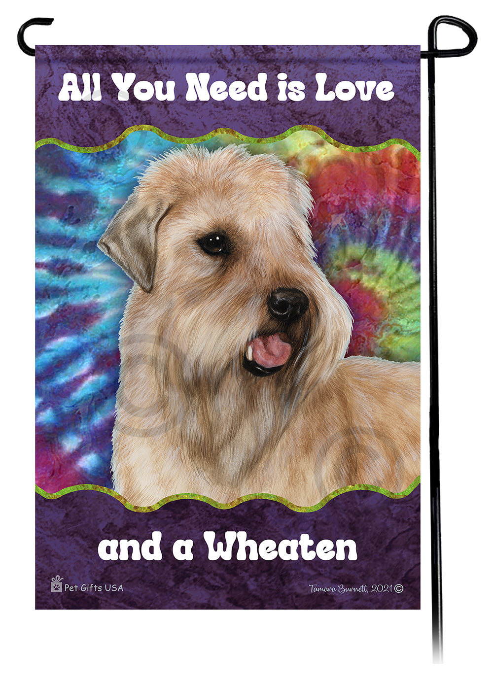 Soft Coated Wheaten All You Need Is Love Garden Flags