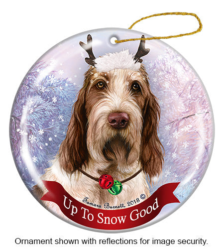 Spinone Italiano Brown and White Ornament