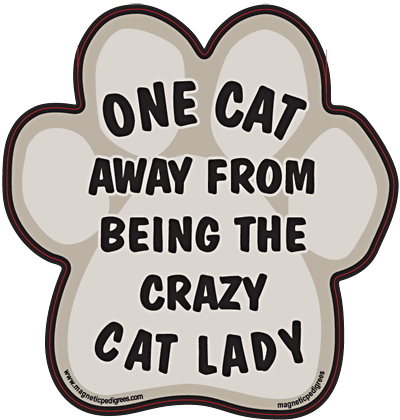 Paw Shaped Stuck On Pedigree Sticker