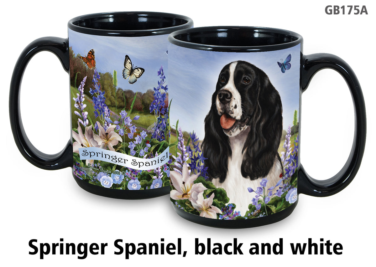 Springer Spaniel Liver & White - Garden Party Fun Mug 15 oz