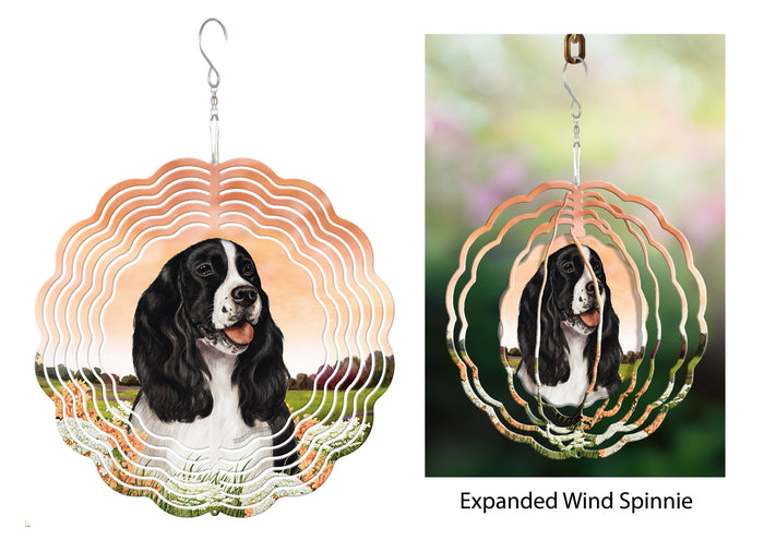 Springer Spaniel Black Wind Spinner
