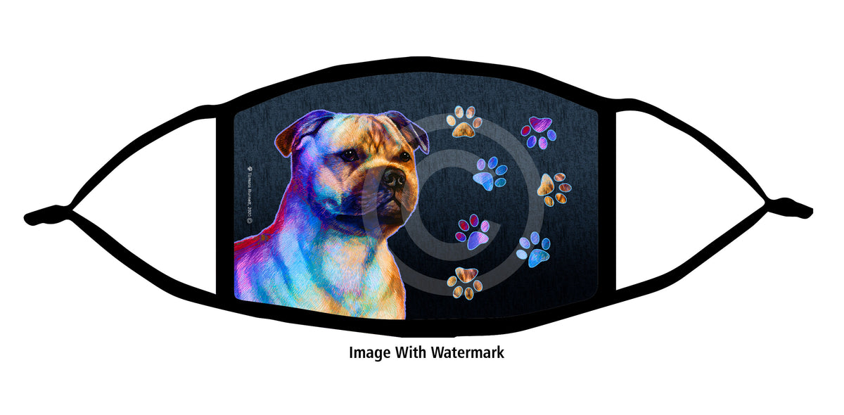 Staffordshire Bull Terrier Fawn Face Mask