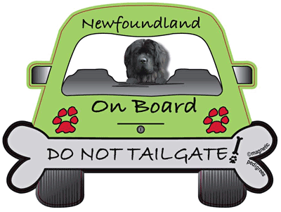 Newfoundland Do Not Tailgate Magnets