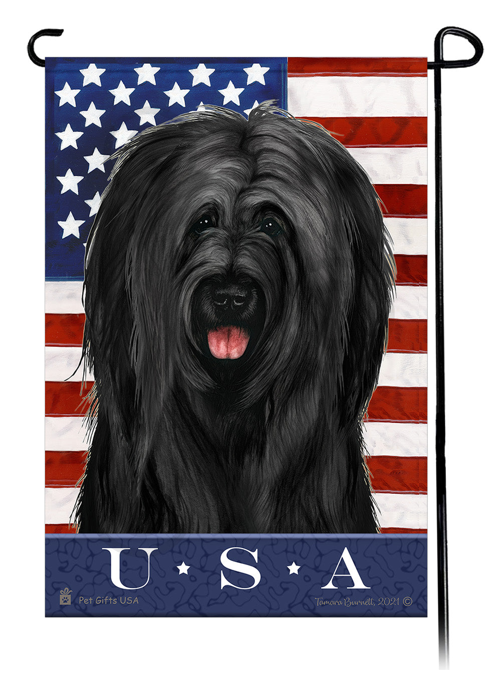 Briard True Blue - Garden Flag