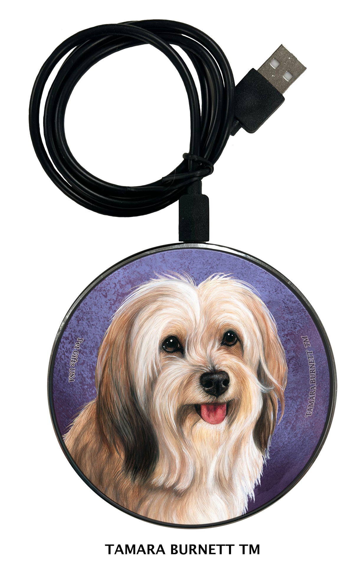 Tibetan Terrier Cream Sable Zoomies Wireless Charger