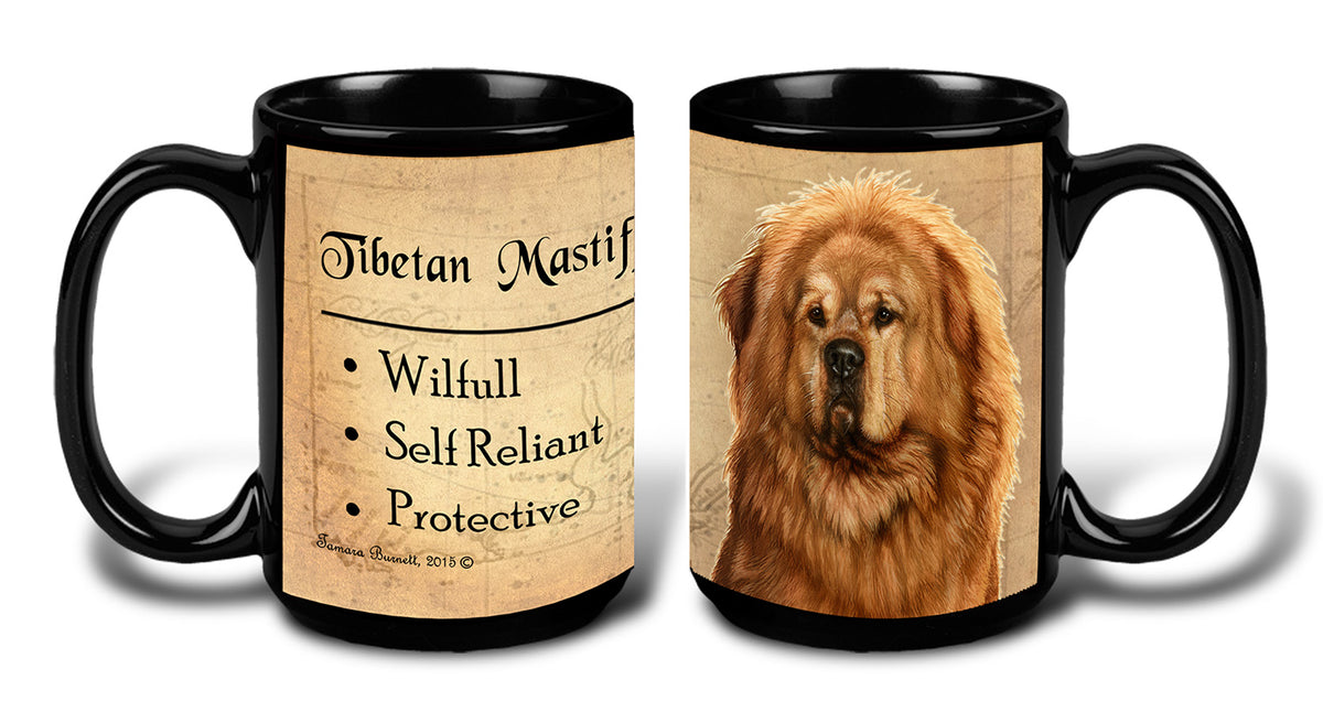 Tibetan Mastiff Gold - My Faithful Friends Mug 15 oz