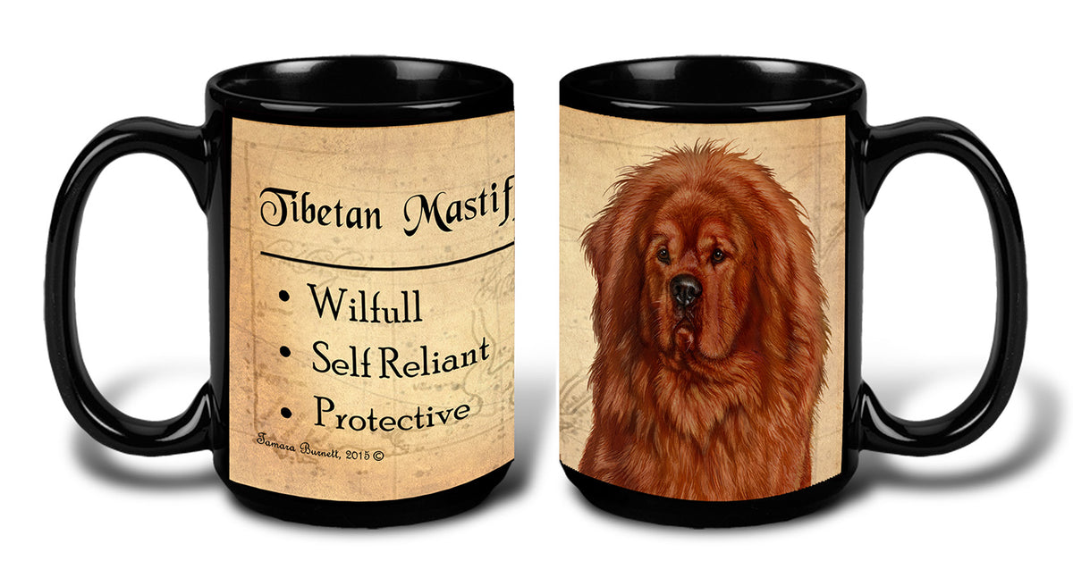 Tibetan Mastiff Red - My Faithful Friends Mug 15 oz