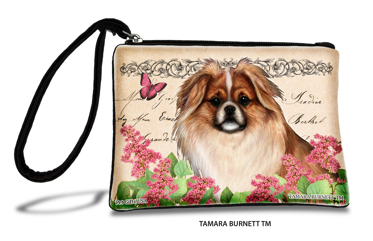 Tibetan Spaniel Fawn And White Zippees Pet Pouch