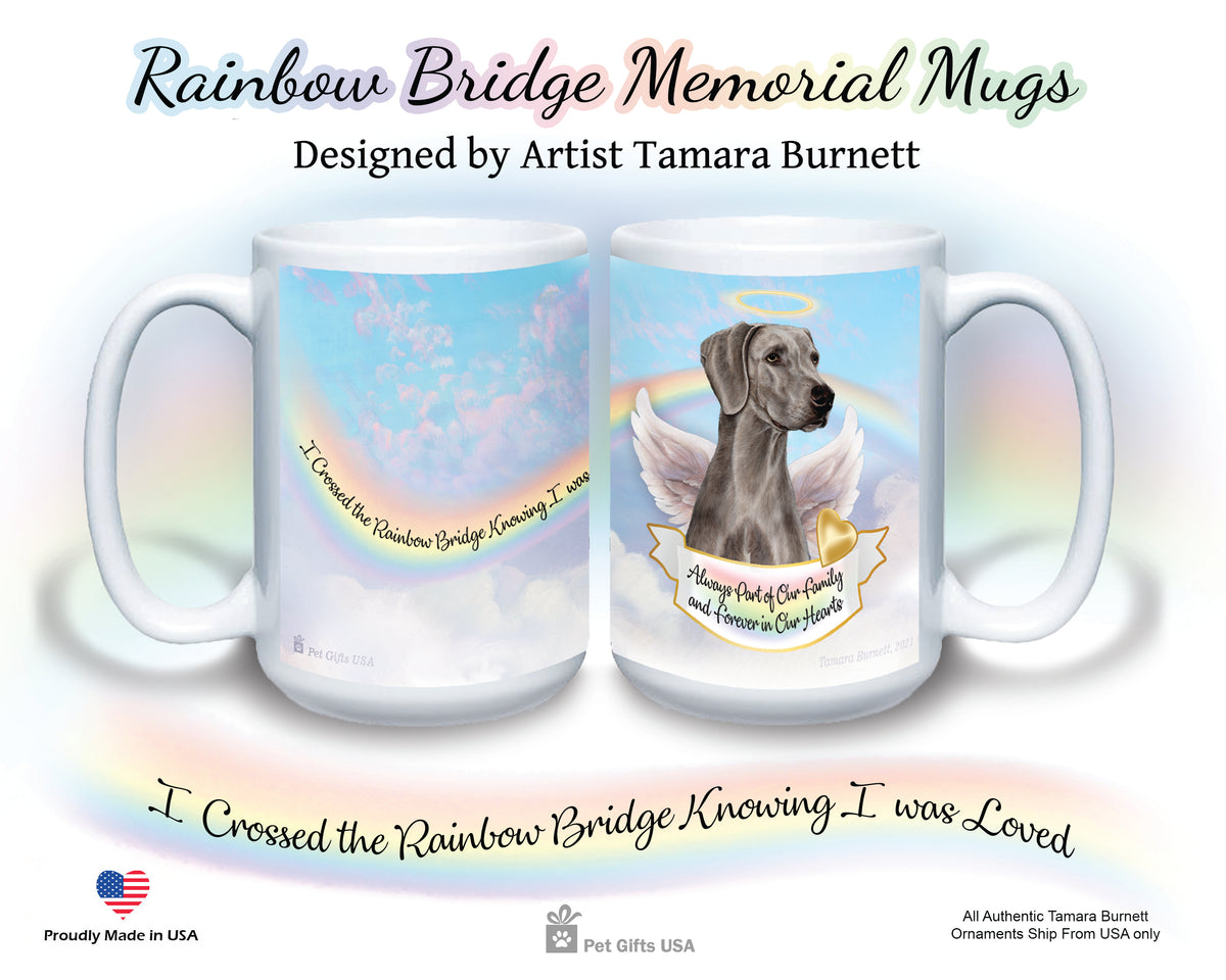 Weimaraner Light Grey Memorial Mug 15 oz