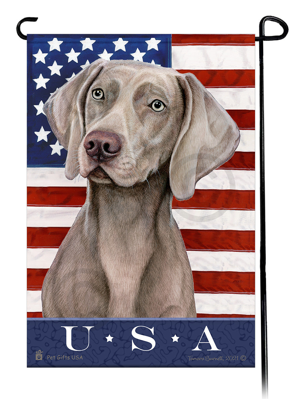 Weimaraner True Blue - Garden Flag