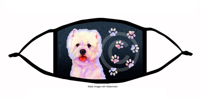 Westie Face Mask