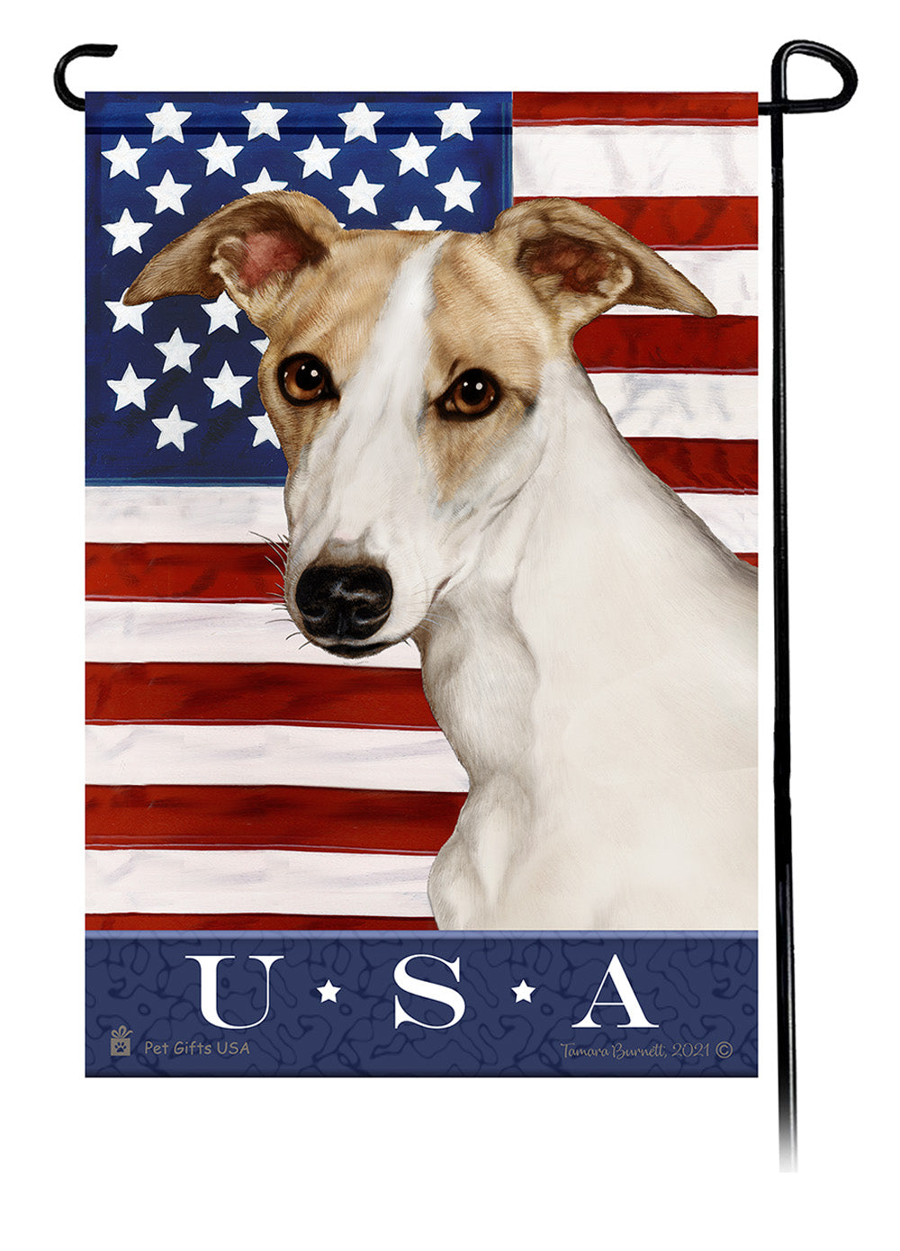 Whippet True Blue - Garden Flag