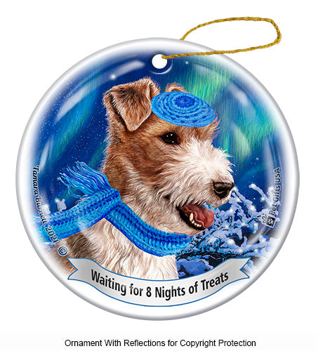 Wirehaired Fox Terrier Hanukkah Ornament