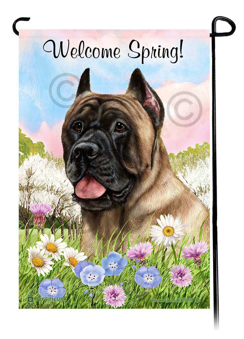 Cane Corso Welcome Spring - Garden Flag